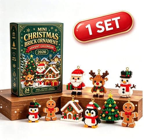 🔥🎄 24-Day Mini Christmas Building Block DIY Ornament Advent Calendar🧑‍🎄