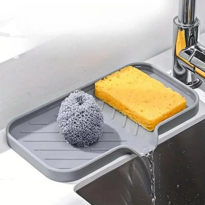 Self-Draining Soap Dish & Sink Organizer