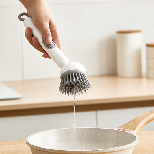 Rotating Soap Dispensing Dish Brush