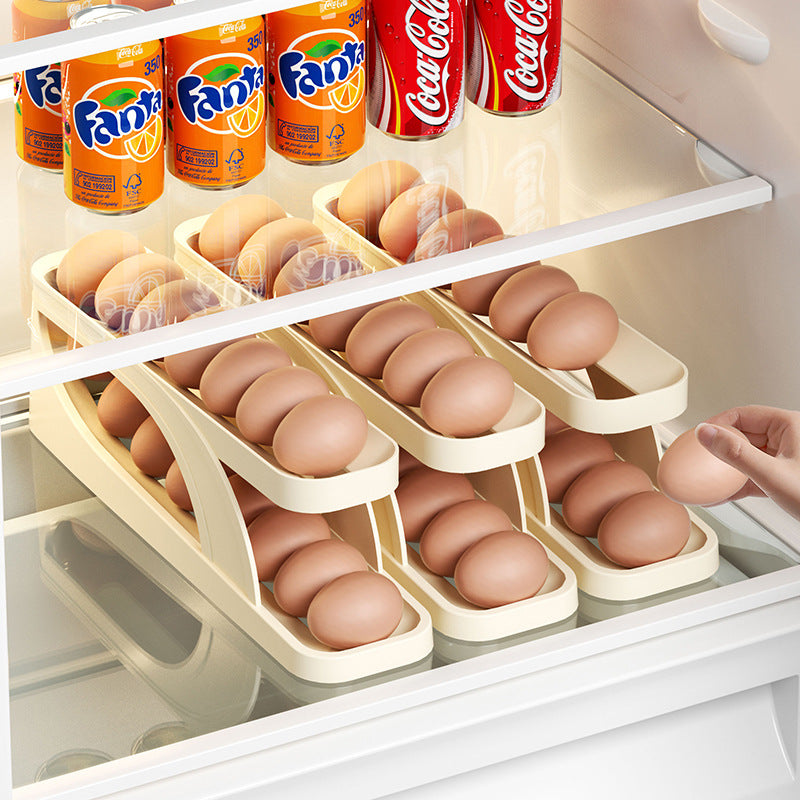 Automatic Rolling Egg Organizer
