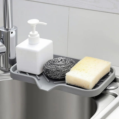 Self-Draining Soap Dish & Sink Organizer