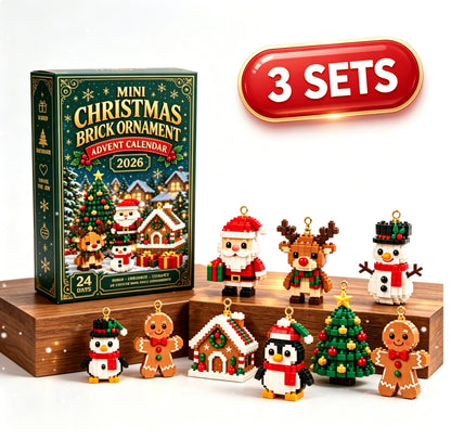 🔥🎄 24-Day Mini Christmas Building Block DIY Ornament Advent Calendar🧑‍🎄