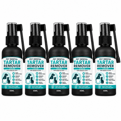 Pet Dental Tartar Remover Spray – Cleaner Teeth & Fresher Breath for Dogs & Cats