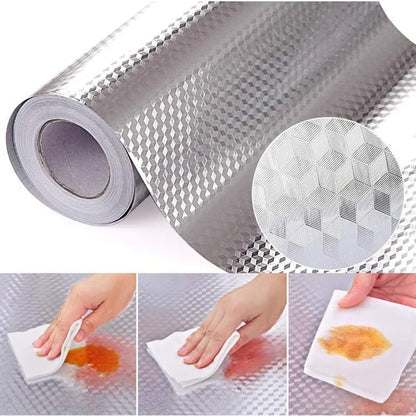 🎁Last Day Promotion 49% OFF🔥Kitchen Peel and Stick Wallpaper Backsplash Waterproof Kitchen Stickers - Silver / Buy 1