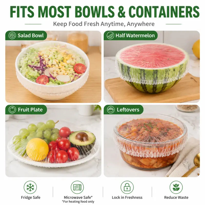 BUY 1 GET 1 FREE — 200PCS Disposable Stretch Food Covers for Bowls & Plates