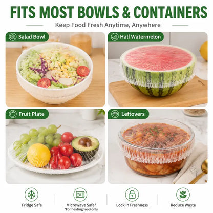 BUY 1 GET 1 FREE — 200PCS Disposable Stretch Food Covers for Bowls & Plates