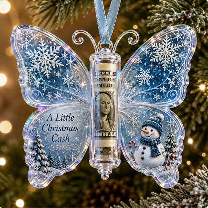 🎄Christmas Cash Gift Butterfly Ornament – Holiday Money Holder Keepsake💵✨