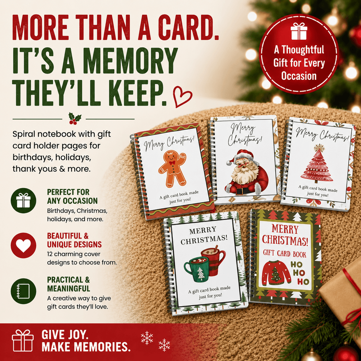 Christmas Gift Card Book