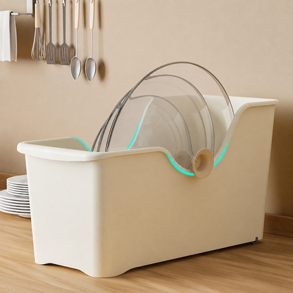 Rolling Kitchen Cabinet Organizer Bins