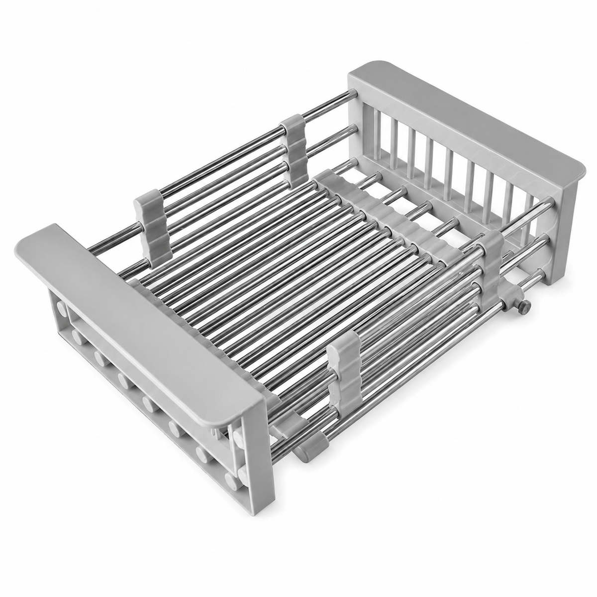 Expandable Stainless Steel Over-the-Sink Drain Basket