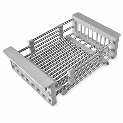 Expandable Stainless Steel Over-the-Sink Drain Basket