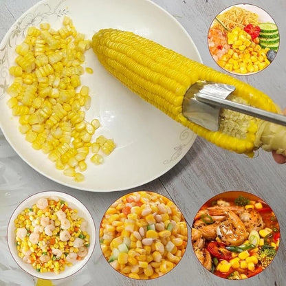 🔥Last Day Promotion-49%OFF - 2026 NEW Long Handle Stainless Steel Corn Stripping Tool