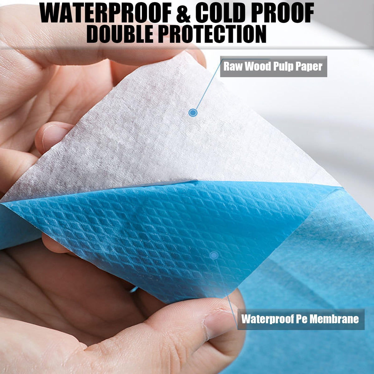 Extra Large Disposable Toilet Seat Covers with Adhesive Tabs