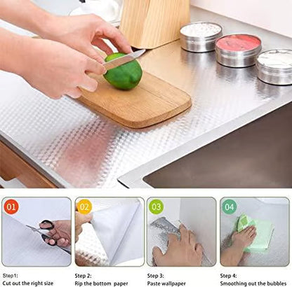 🎁Last Day Promotion 49% OFF🔥Kitchen Peel and Stick Wallpaper Backsplash Waterproof Kitchen Stickers - Silver / Buy 1