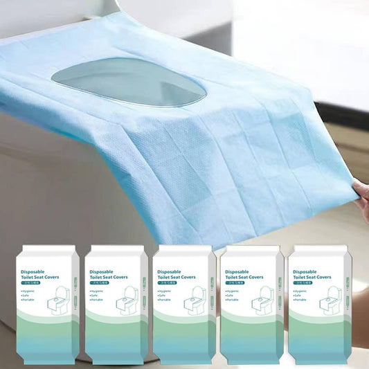 Extra Large Disposable Toilet Seat Covers with Adhesive Tabs