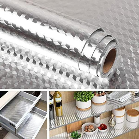 🎁Last Day Promotion 49% OFF🔥Kitchen Peel and Stick Wallpaper Backsplash Waterproof Kitchen Stickers - Silver / Buy 1