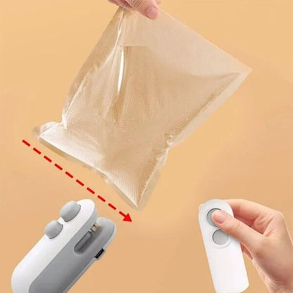 🎁 Upgraded Mini Bag Sealer – Seal & Cut Freshness in Seconds