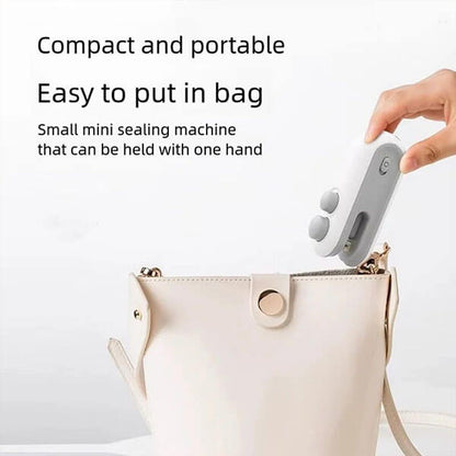 🎁 Upgraded Mini Bag Sealer – Seal & Cut Freshness in Seconds
