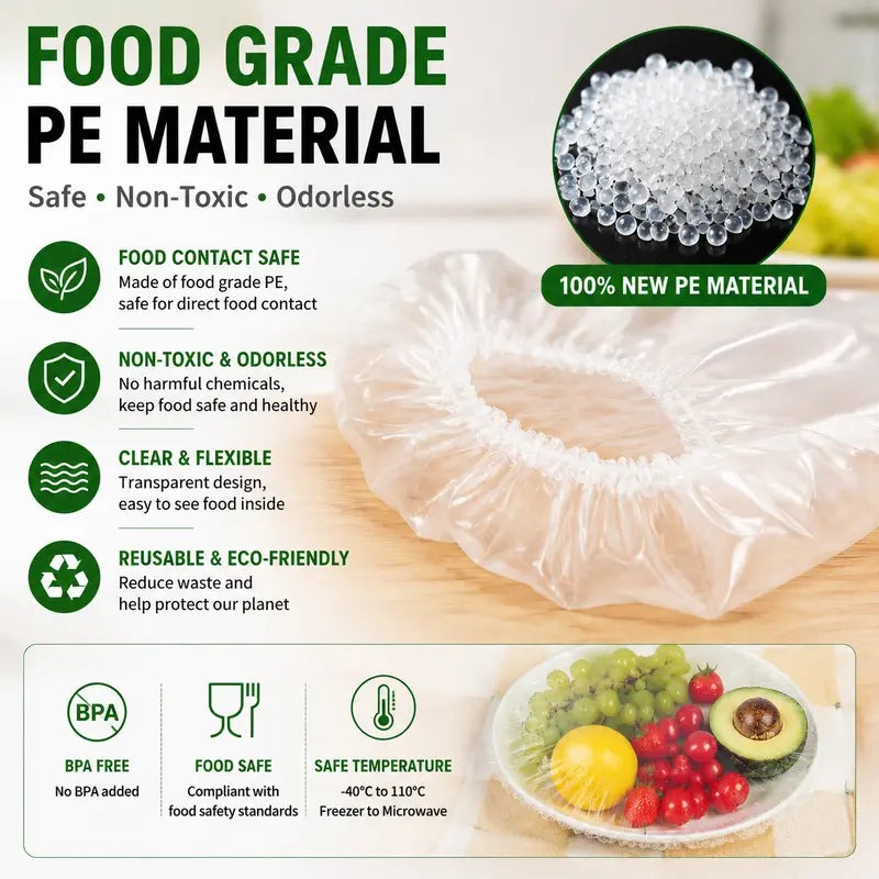 BUY 1 GET 1 FREE — 200PCS Disposable Stretch Food Covers for Bowls & Plates