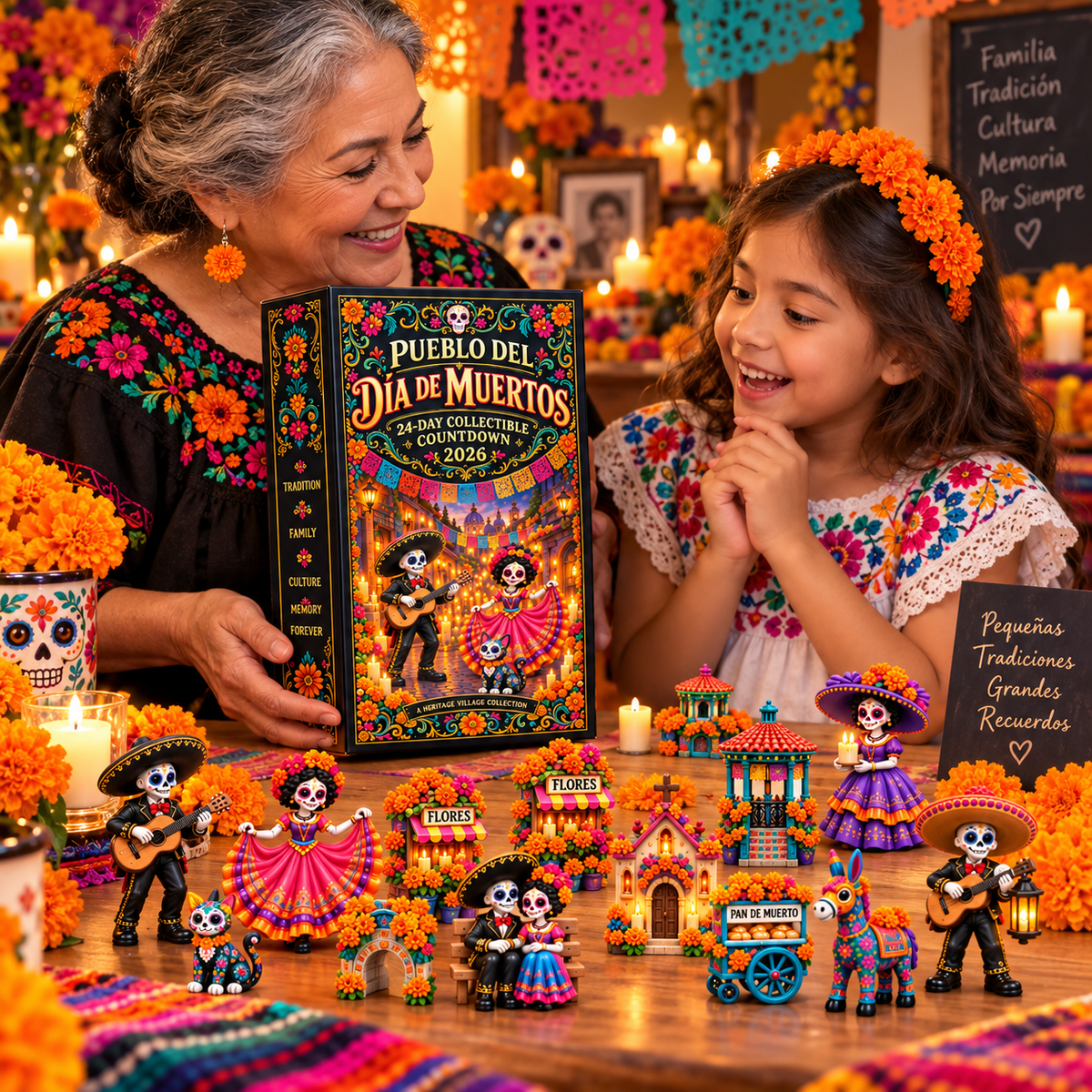 Day of the Dead Village 2026 – 24-Day Collectible Countdown Calendar with 24 Unique Miniatures