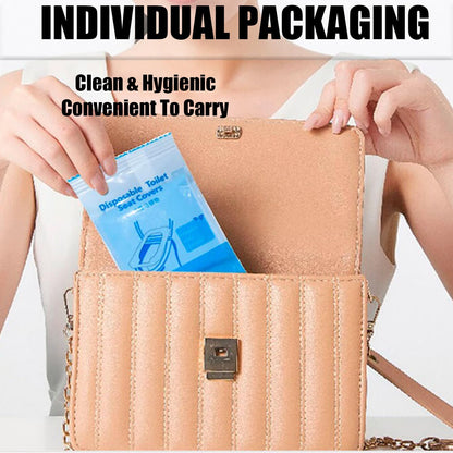 Extra Large Disposable Toilet Seat Covers with Adhesive Tabs