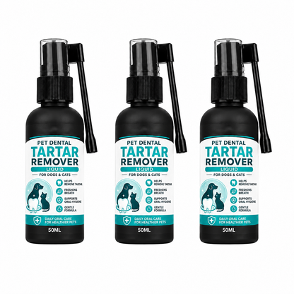 Pet Dental Tartar Remover Spray – Cleaner Teeth & Fresher Breath for Dogs & Cats