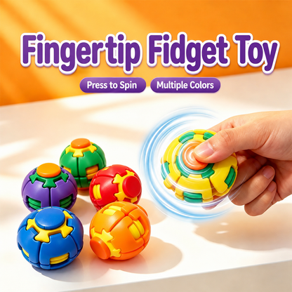 3D Press & Spin Fidget Ball – Satisfying Sensory Toy