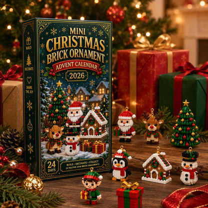 🔥🎄 24-Day Mini Christmas Building Block DIY Ornament Advent Calendar🧑‍🎄