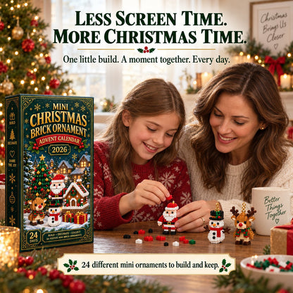 🔥🎄 24-Day Mini Christmas Building Block DIY Ornament Advent Calendar🧑‍🎄