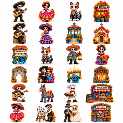 Day of the Dead Village 2026 – 24-Day Collectible Countdown Calendar with 24 Unique Miniatures