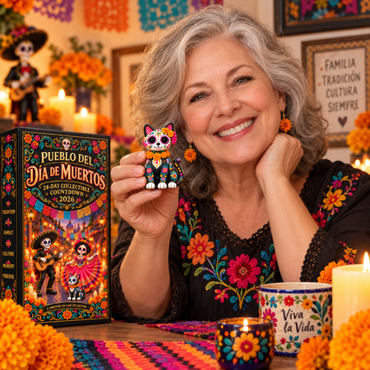 Day of the Dead Village 2026 – 24-Day Collectible Countdown Calendar with 24 Unique Miniatures