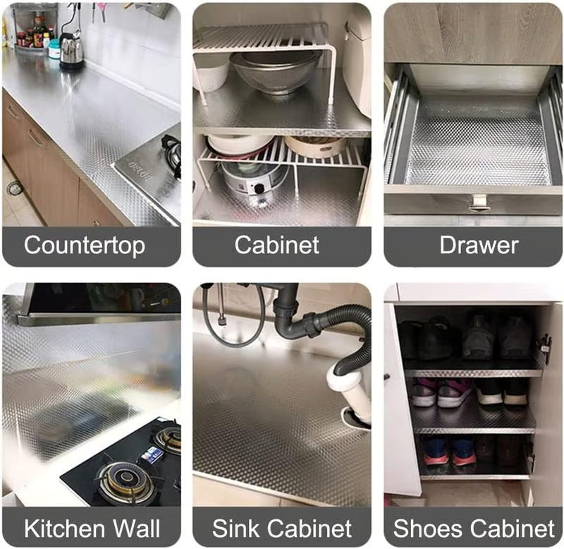 🎁Last Day Promotion 49% OFF🔥Kitchen Peel and Stick Wallpaper Backsplash Waterproof Kitchen Stickers - Silver / Buy 1