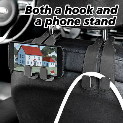 🔥Hot Sale 49% off🌟4 Counts Car Seat Headrest Hook, Improved Car Seat Back Double Hooks