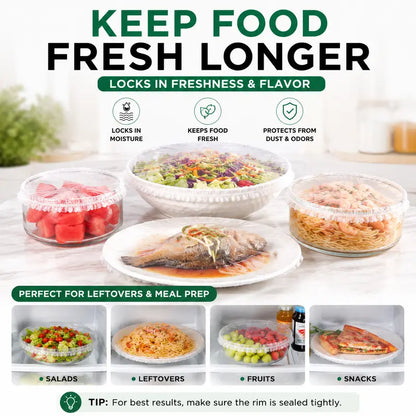 BUY 1 GET 1 FREE — 200PCS Disposable Stretch Food Covers for Bowls & Plates