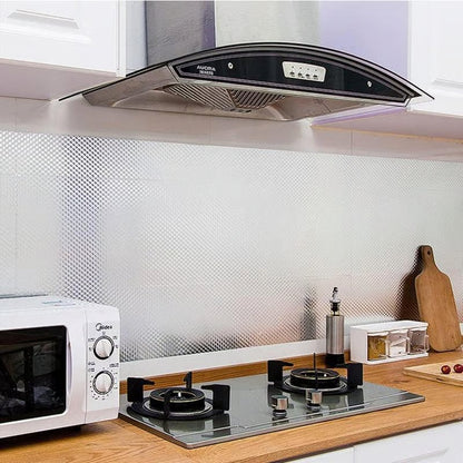🎁Last Day Promotion 49% OFF🔥Kitchen Peel and Stick Wallpaper Backsplash Waterproof Kitchen Stickers - Silver / Buy 1