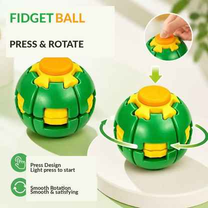 3D Press & Spin Fidget Ball – Satisfying Sensory Toy