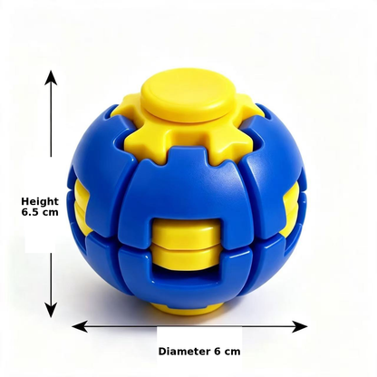 3D Press & Spin Fidget Ball – Satisfying Sensory Toy