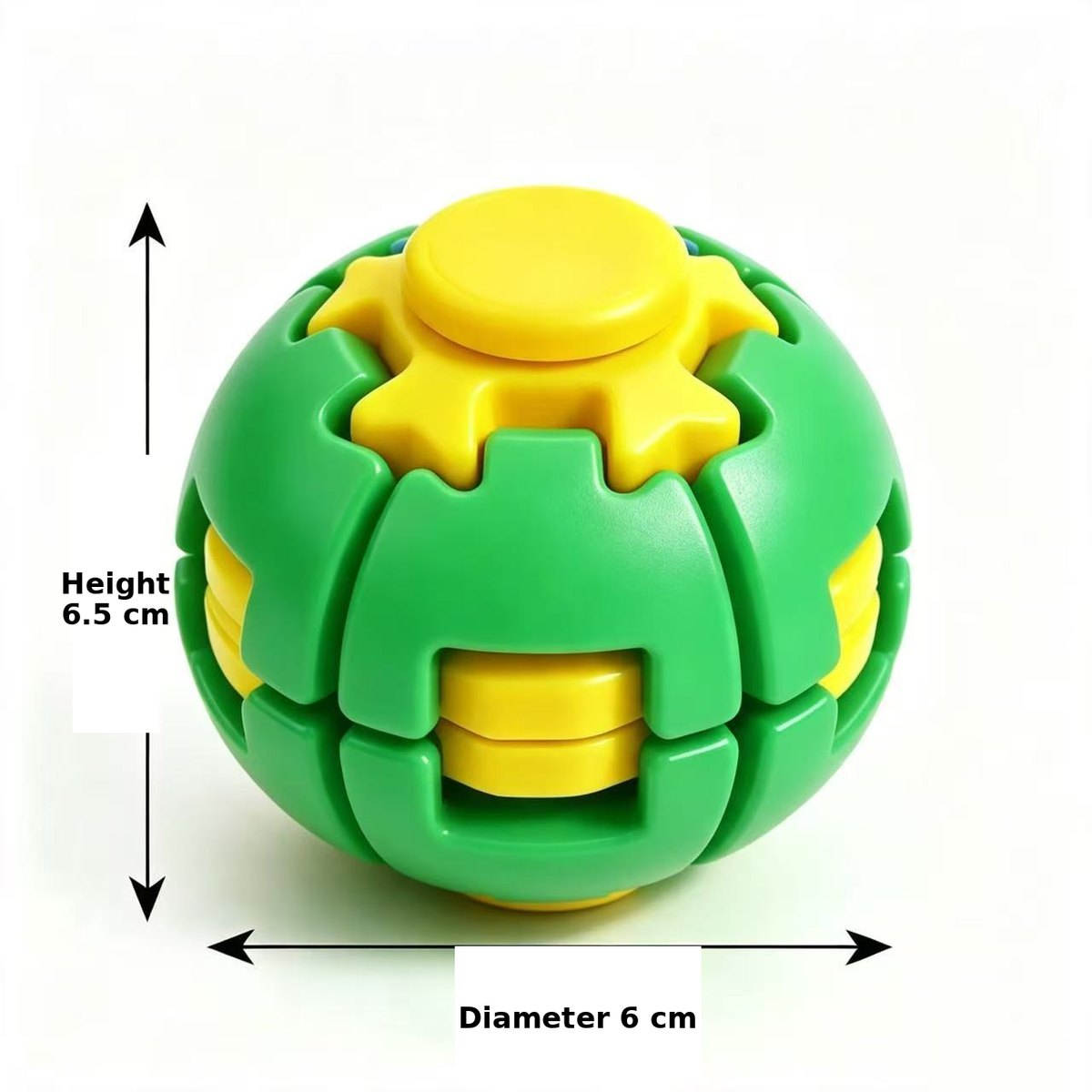 3D Press & Spin Fidget Ball – Satisfying Sensory Toy