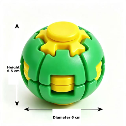 3D Press & Spin Fidget Ball – Satisfying Sensory Toy