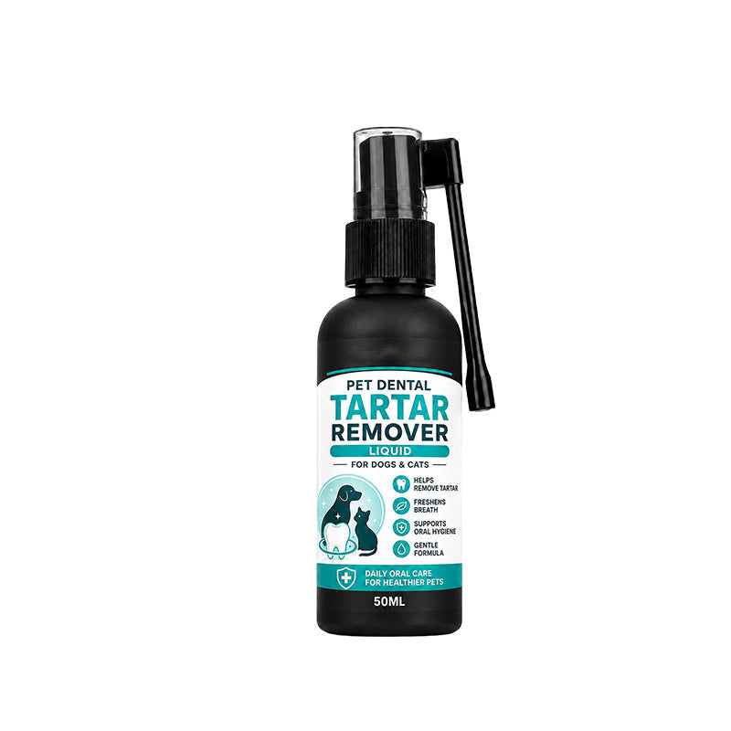 Pet Dental Tartar Remover Spray – Cleaner Teeth & Fresher Breath for Dogs & Cats