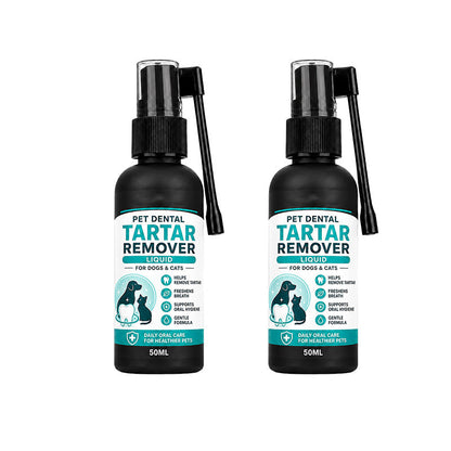 Pet Dental Tartar Remover Spray – Cleaner Teeth & Fresher Breath for Dogs & Cats